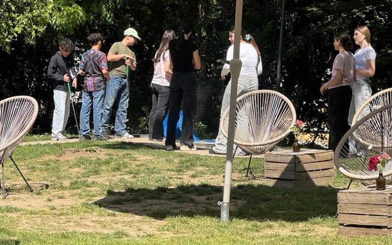 Ausflug der 7.2.3 zum Minigolfplatz MIO in Weinheim